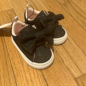 Sparkly black toddler sneakers